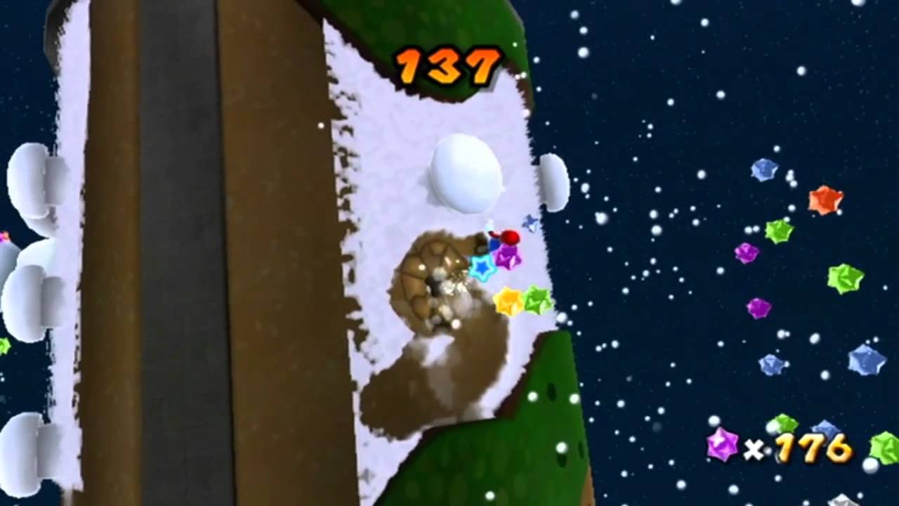 Super Mario Galaxy - Capsule neigeuse - Étoile : Le défi des lapins des neiges