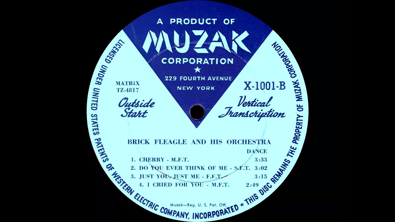Muzak Vertical Transcription Disc X-1001 - Georgie Auld and Orchestra / Brick Fleagle and Orchestra