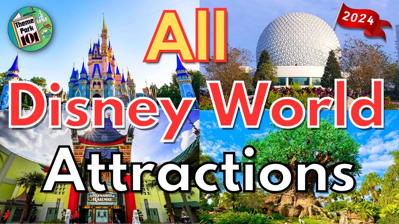 ПУТЕВОДИТЕЛЬ ПО ДОСТОПРИМЕЧАТЕЛЬНОСТЯМ Walt Disney World — 2024 — Все аттракционы и шоу во всех 4...