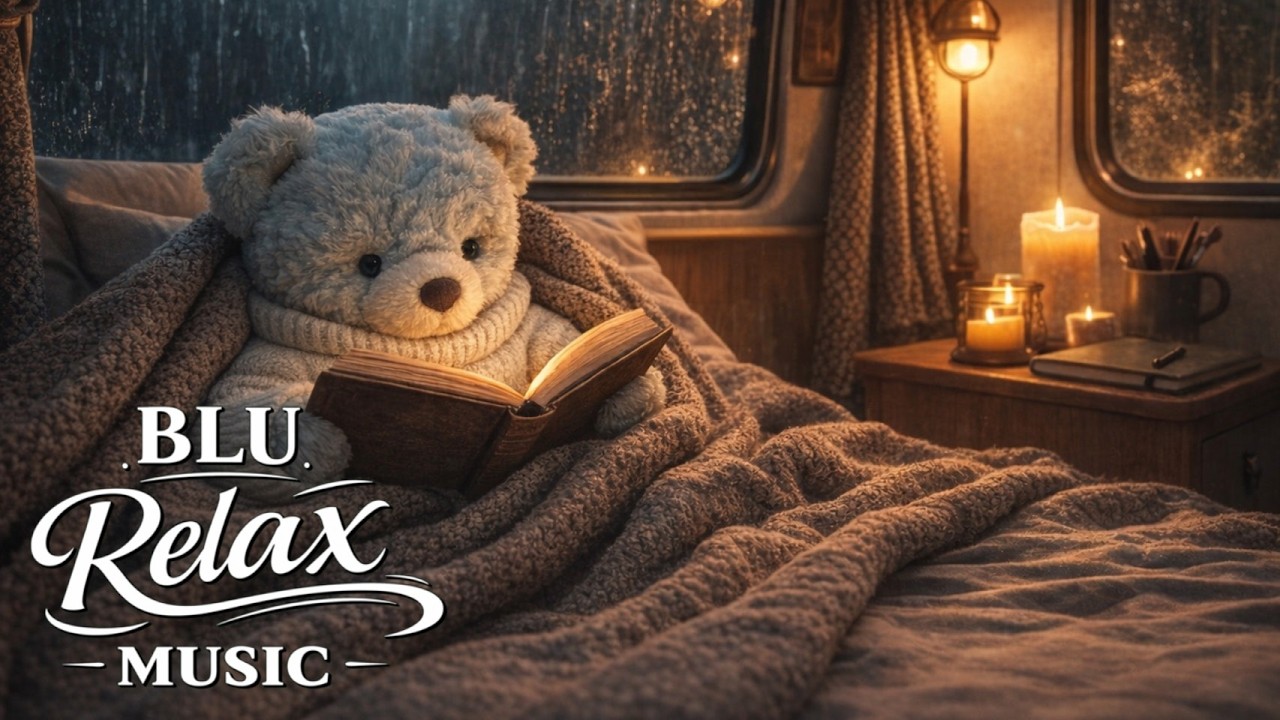 Relaxing Rain Sounds for Sleep | Warm Bedtime Reading with Blu | 2 Hours
