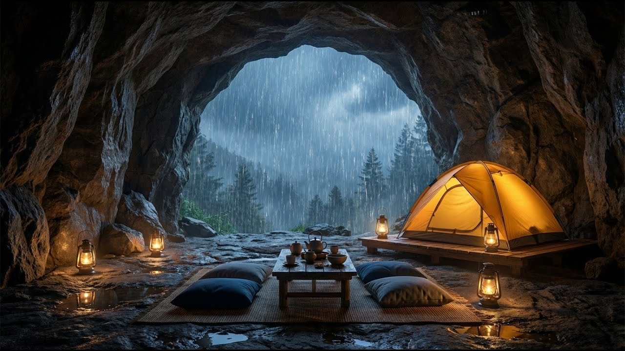 Heavy Rain Ambience for Sleeping | Silence Stress and Overthinking #1