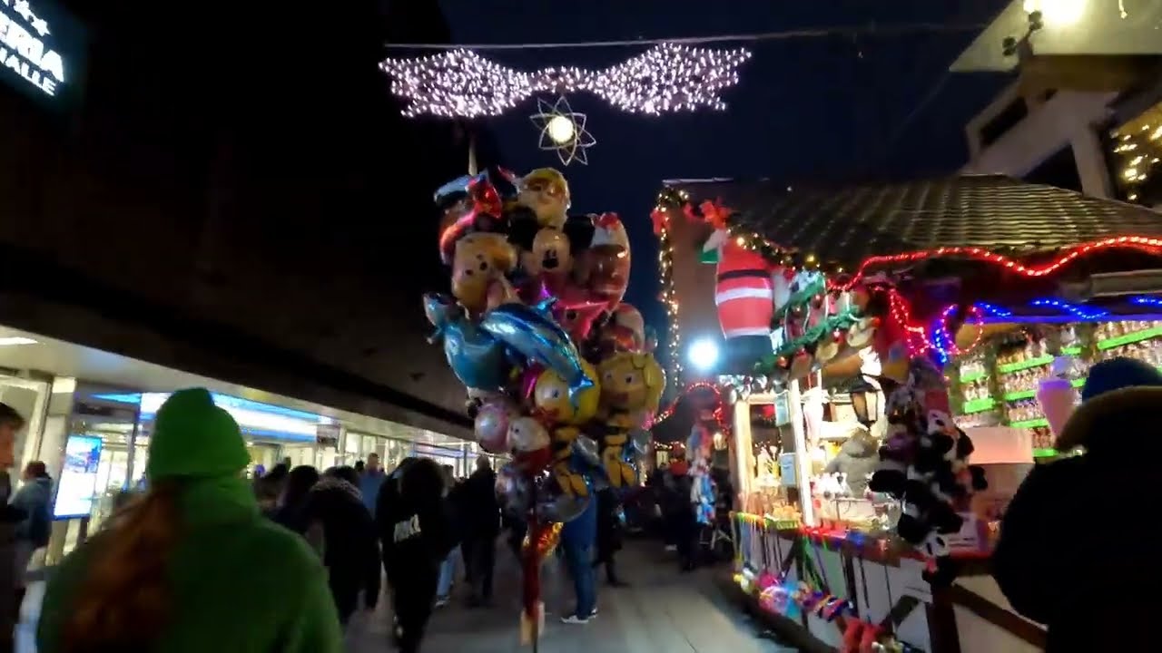 Weihnachtsmarkt Saarbrücken, Germany 2022 walking tour 4K