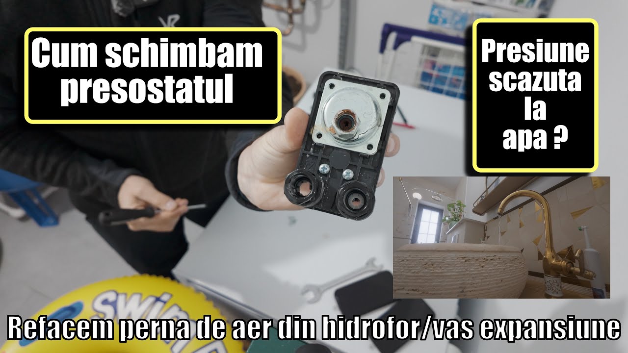 Cum refac perna de aer in hidrofor/vas expansiune & schimbare presostat