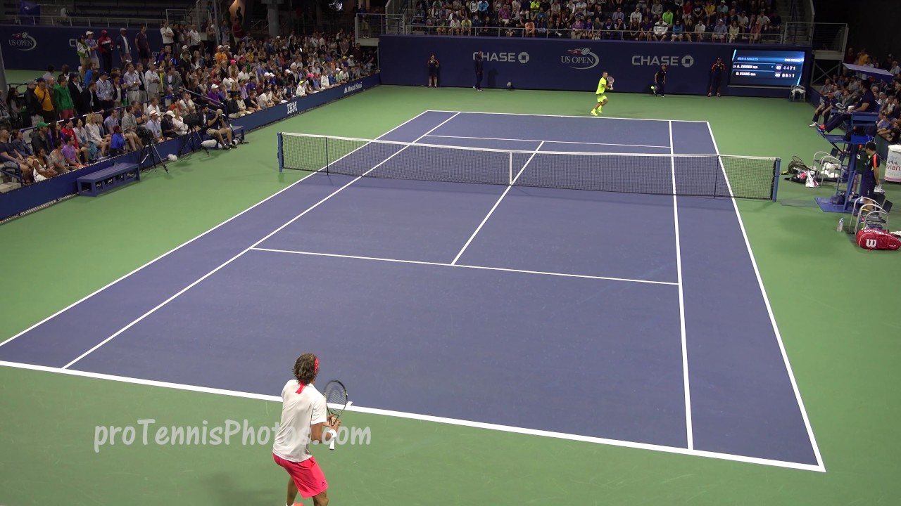 Evans v. A. Zverev, 2016 US Open, 4K