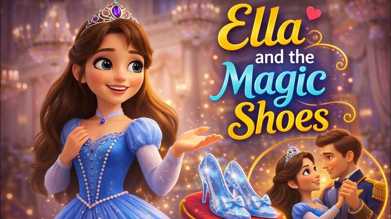 Ella and the Magic Shoes ✨ | Cinderella Story for Kids 🏰 👠| Bedtime Story for Kids 🌙 | Fairy tales ✨