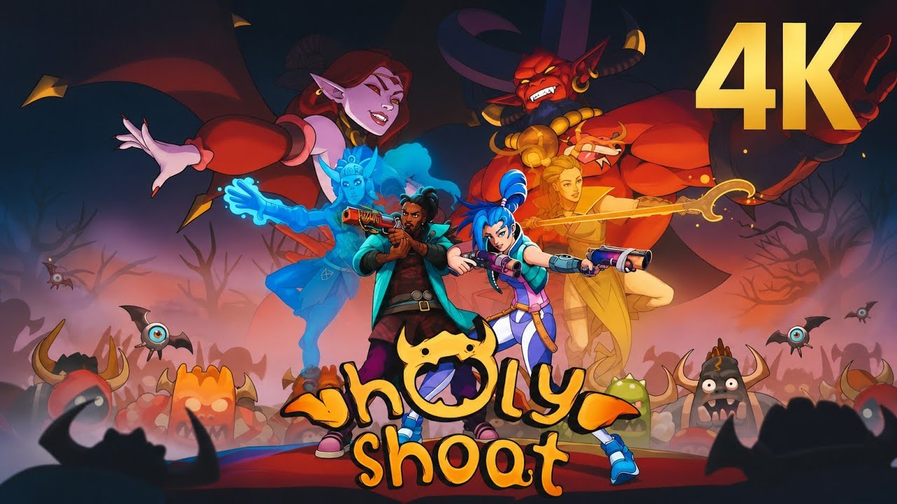 Holy Shoot - First Boss Fight! Gameplay (No Commentary) 4K