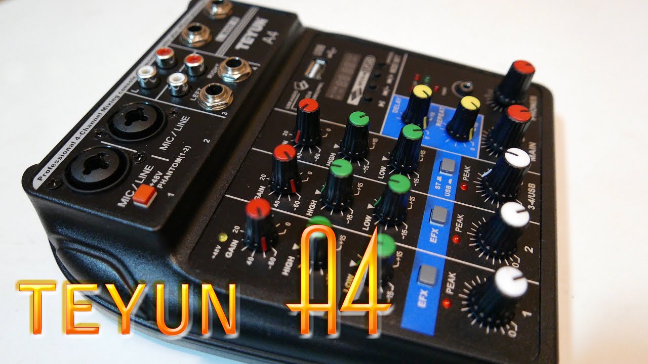 TEYUN A4 - sound mixer - ЗРОБИ САМ