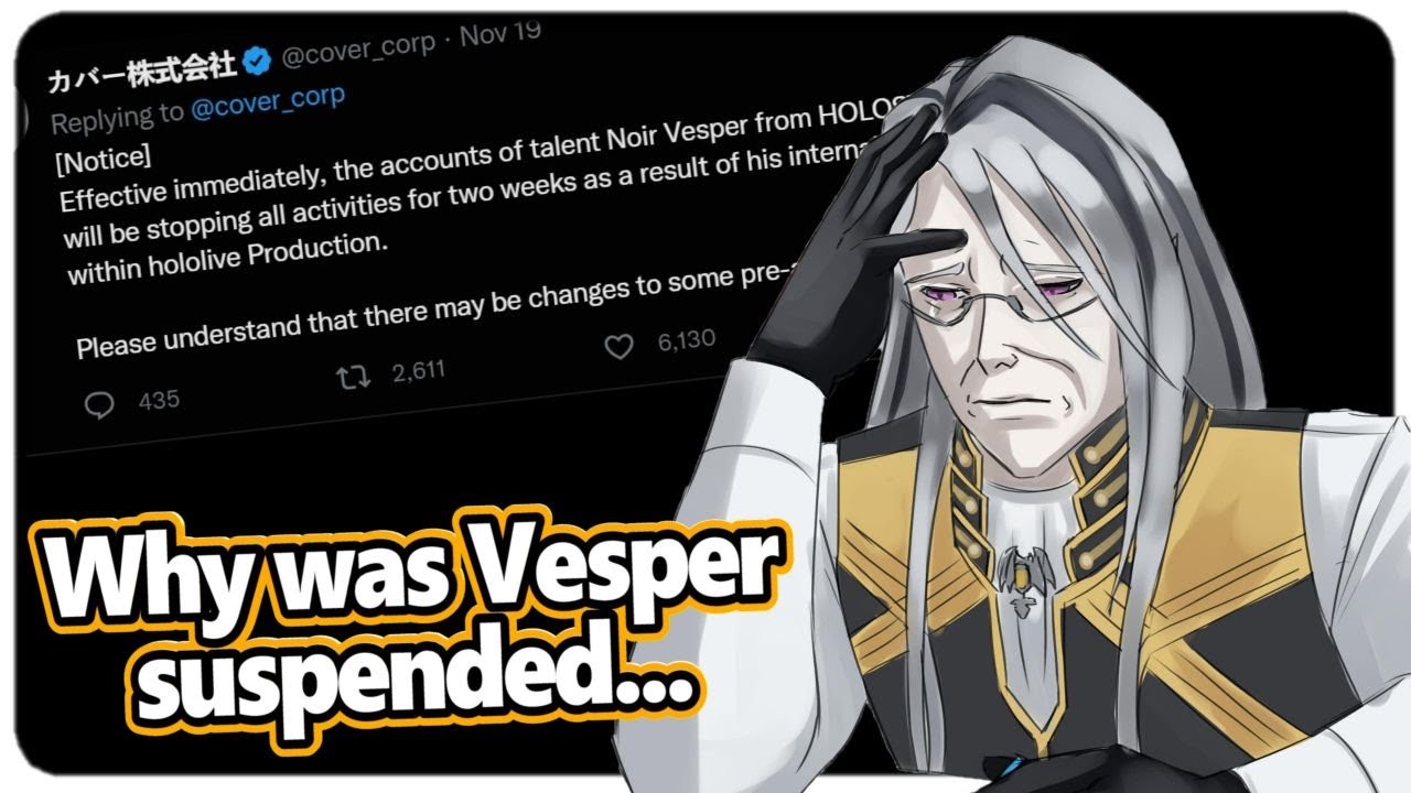 Vesper Addresses His 2 Week Suspension