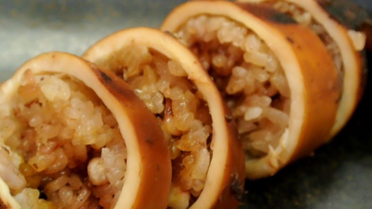 How to make Ikameshi / イカ飯です