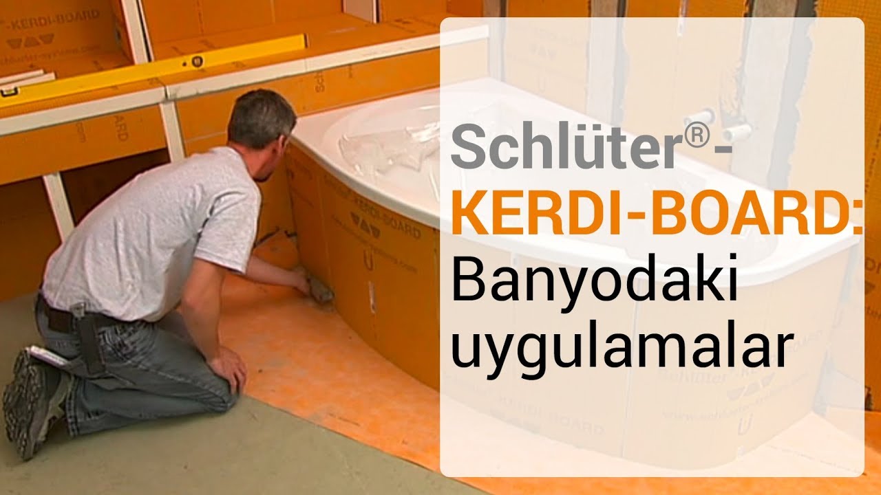 Schlüter®-KERDI-BOARD: Banyodaki uygulamalar