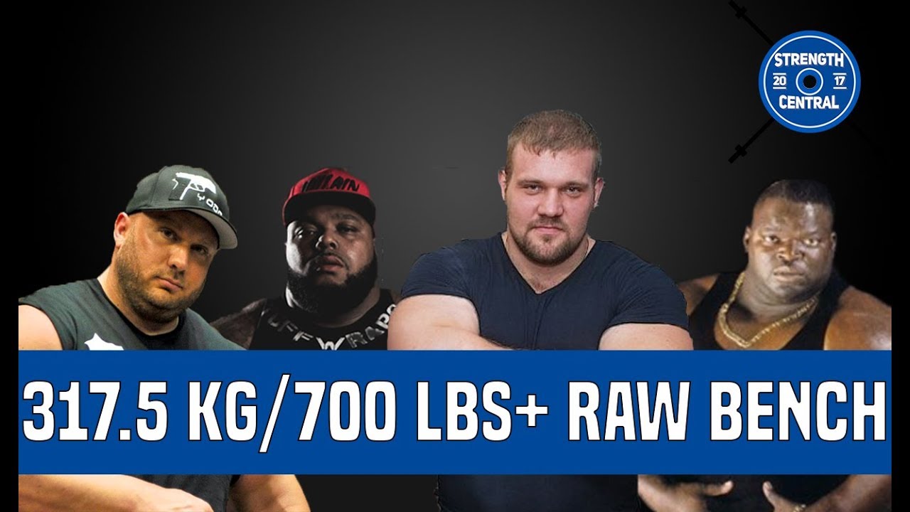 When Powerlifters Bench 700 lbs - Compilation