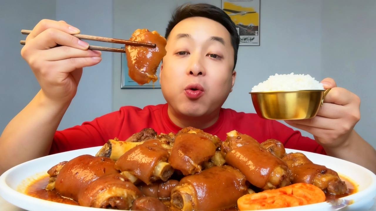 Today's Delicacy: Braised Pig Trotters #So Delicious #Food #Foodie Life #Foodie