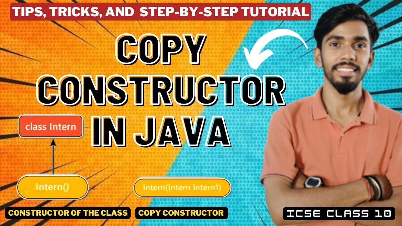 What Is Copy Constructor | Computer Class 10 ICSE ISC Java Programming | By Prateik Sir #icse