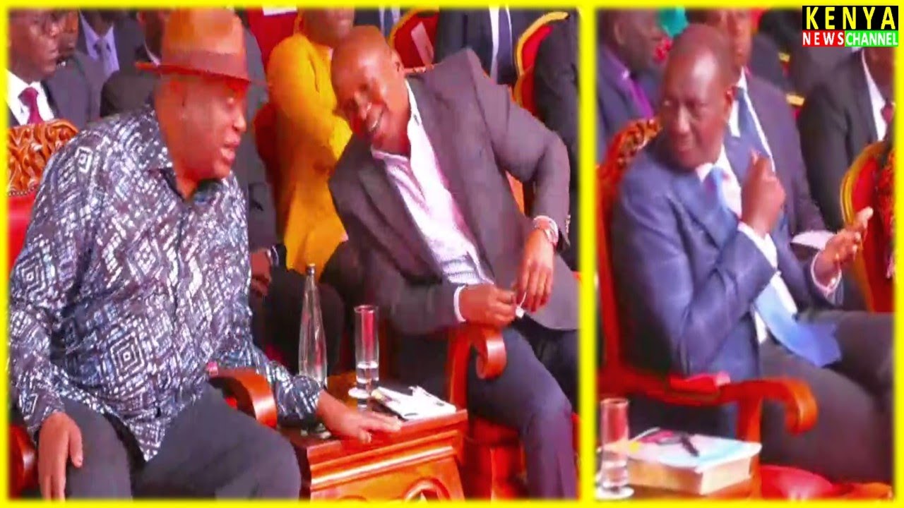 See what Kindiki told Uhuru Kenyatta next to Ruto at Embu Catholic Bishop Ordination