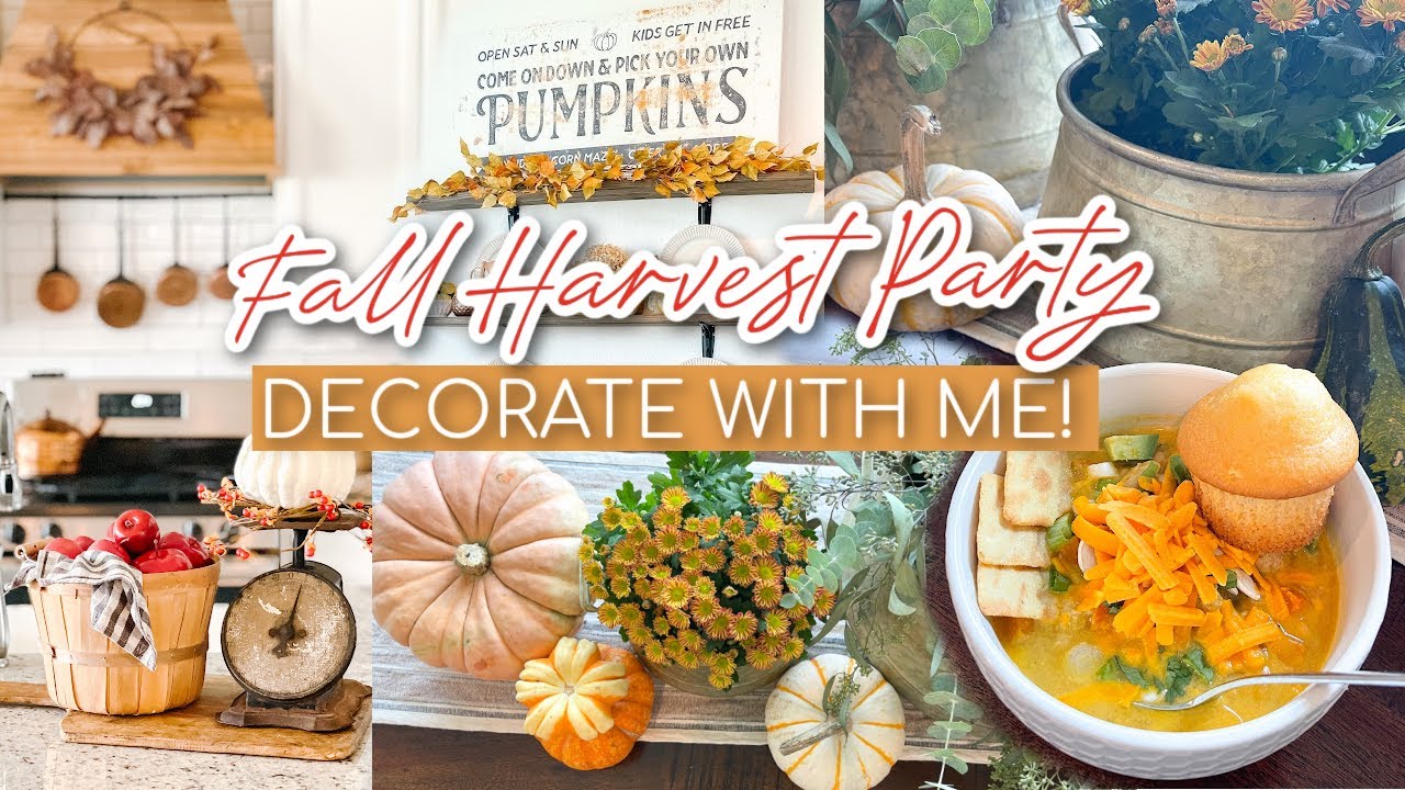 🍂 FALL DECORATE WITH ME 2021! FALL KITCHEN DECOR, HARVEST TABLESCAPE AND FALL RECIPES! 🍂