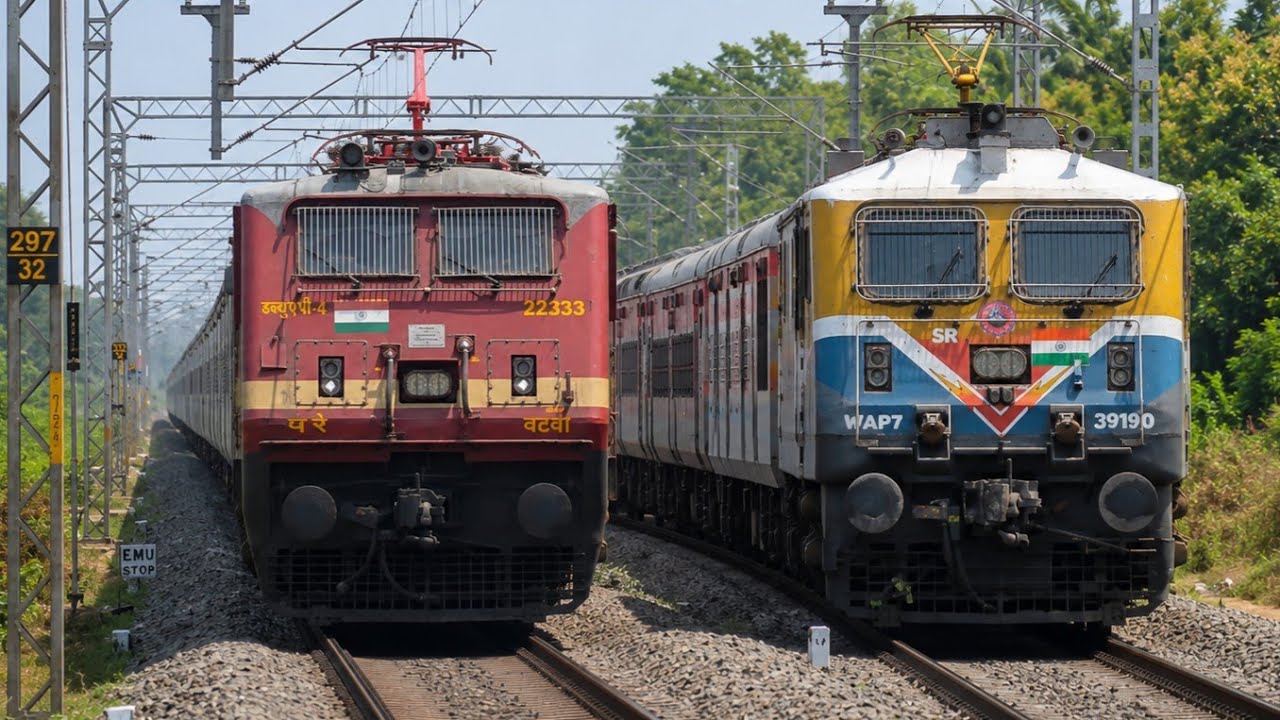 [KSB-10] Railfanning At Kosamba Junction | Express Trains | Western Railway | Indian Railway