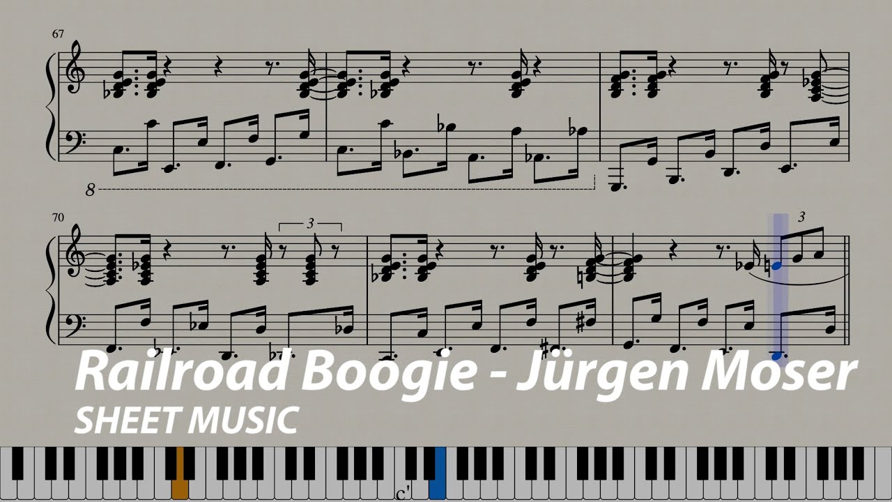 Railroad Boogie - Jürgen Moser (+ Sheet Music)
