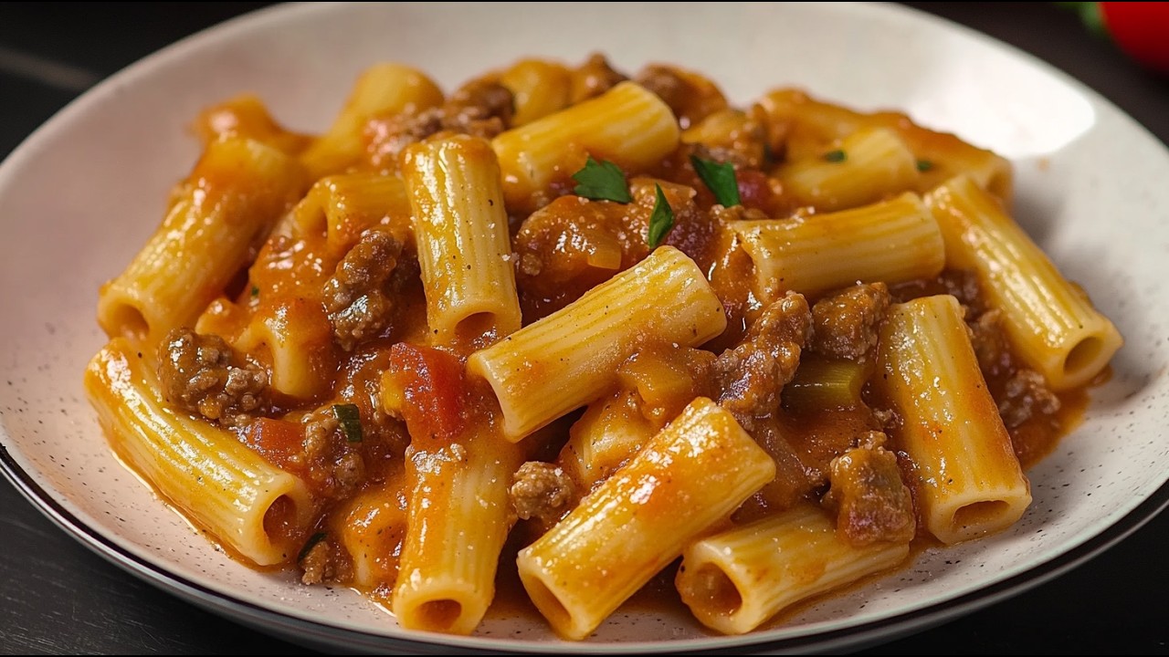 Невероятно вкусная паста с фаршем за 15 минут! Самый простой рецепт ужина!