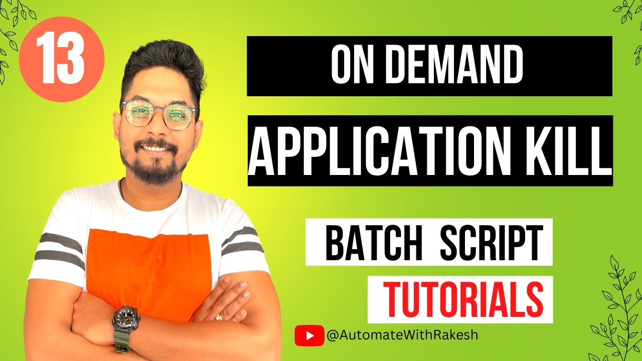 Batch Script to Kill Process
