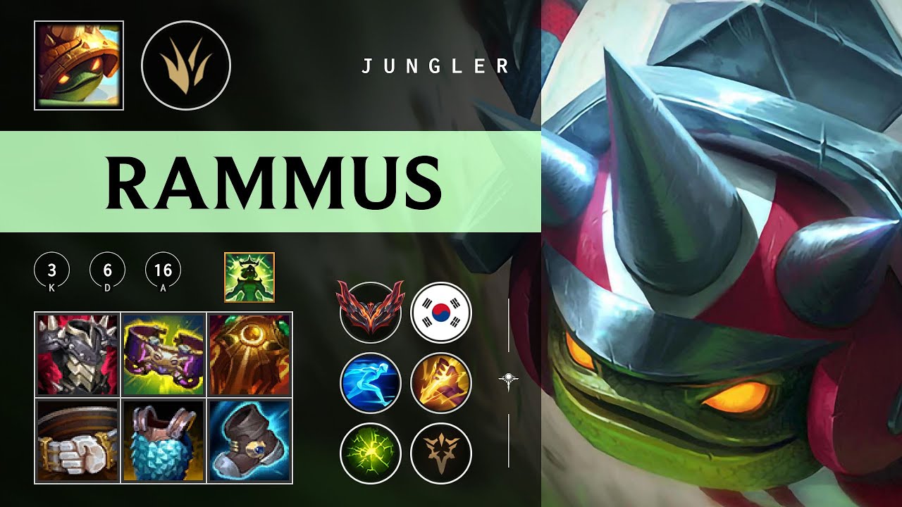 Rammus Jungle vs Kindred - KR Grandmaster Patch 26.02