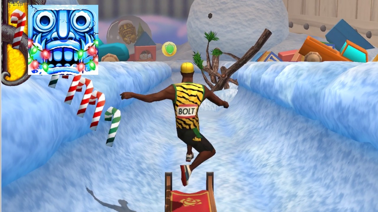 Temple Run 2 🎅 WINTER TOYLAND! Run through the Yule Tree with USAIN BOLT!