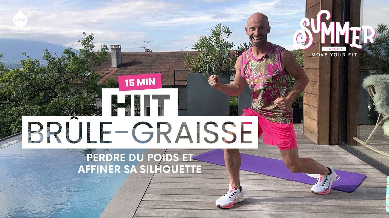 🔥 15 min - HIIT Br&ucirc;le graisses - AFFINER la taille - Alexandre Mallier - Move Your Fit