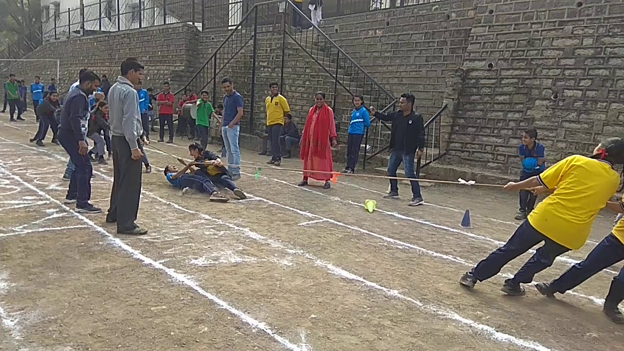 Annual sports day KV Subathu - tug of war