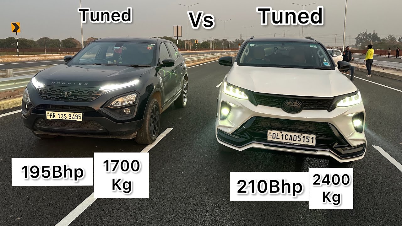 Harrier 🇮🇳 Vs Fortuner🇯🇵 {Drag Race} [Suv Vs Suv] Results Ekdum Unexpected Hai😱!