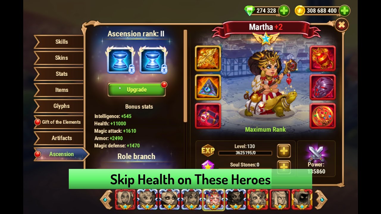 Hero Wars — Heroes You Should and Shouldn't Skip Health On