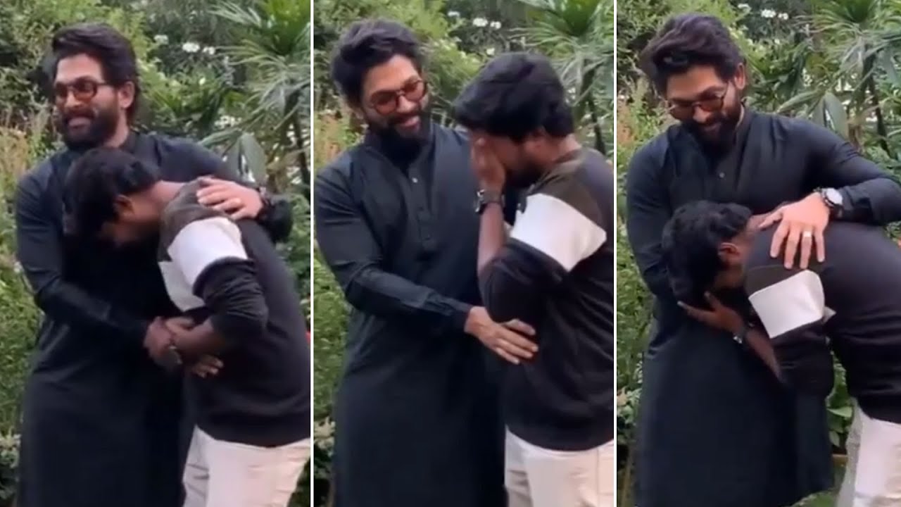 Icon Star Allu Arjun's Diehard Fan Emotional Moment | A Fan Met Allu Arjun For The First Time