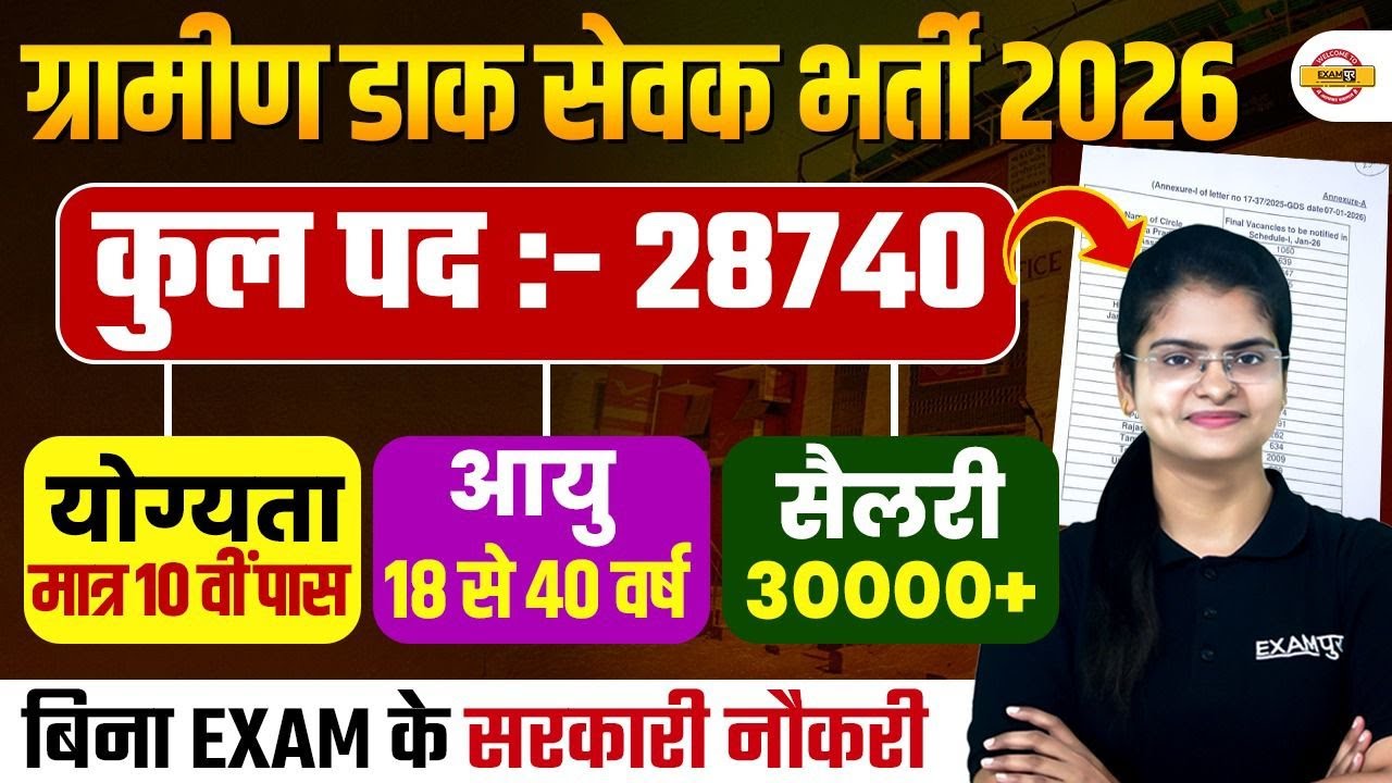 INDIAN POST GDS NEW VACANCY 2026 | INDIAN GDS VACANCY 2026 APPLY ONLINE - PREETI MAM