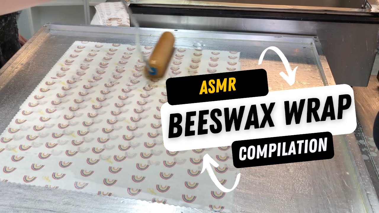 Beeswax Wrap ASMR || Waxing, bee-hind the scenes 🐝