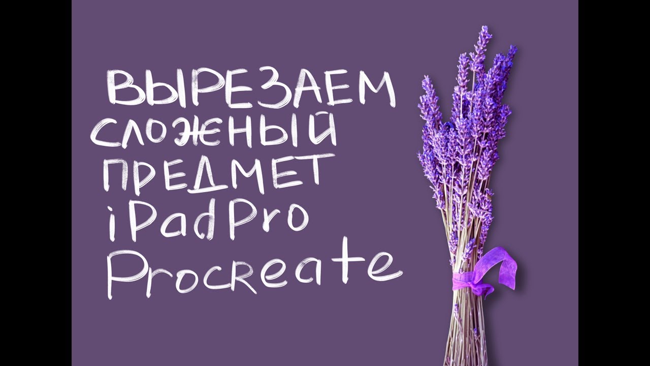 Как вырезать сложный предмет с фотографии на iPadPro в программе Procreate