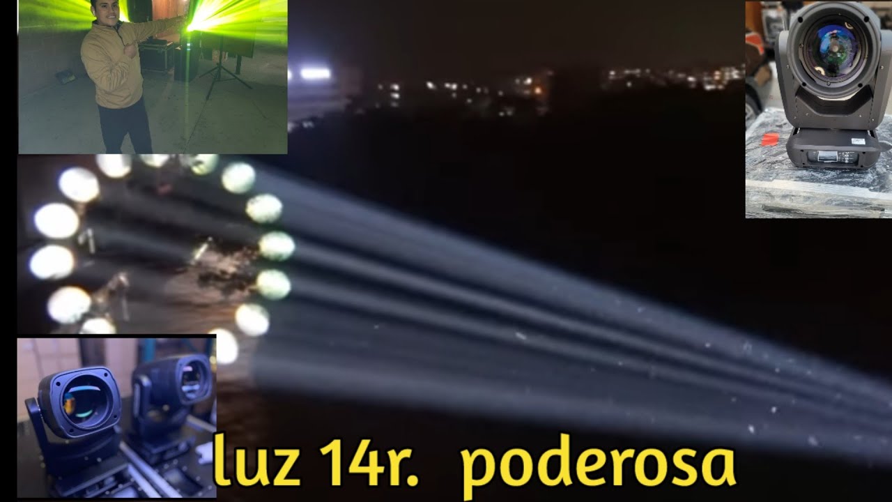 la luz más poderosa que he tenido.  beam 14r