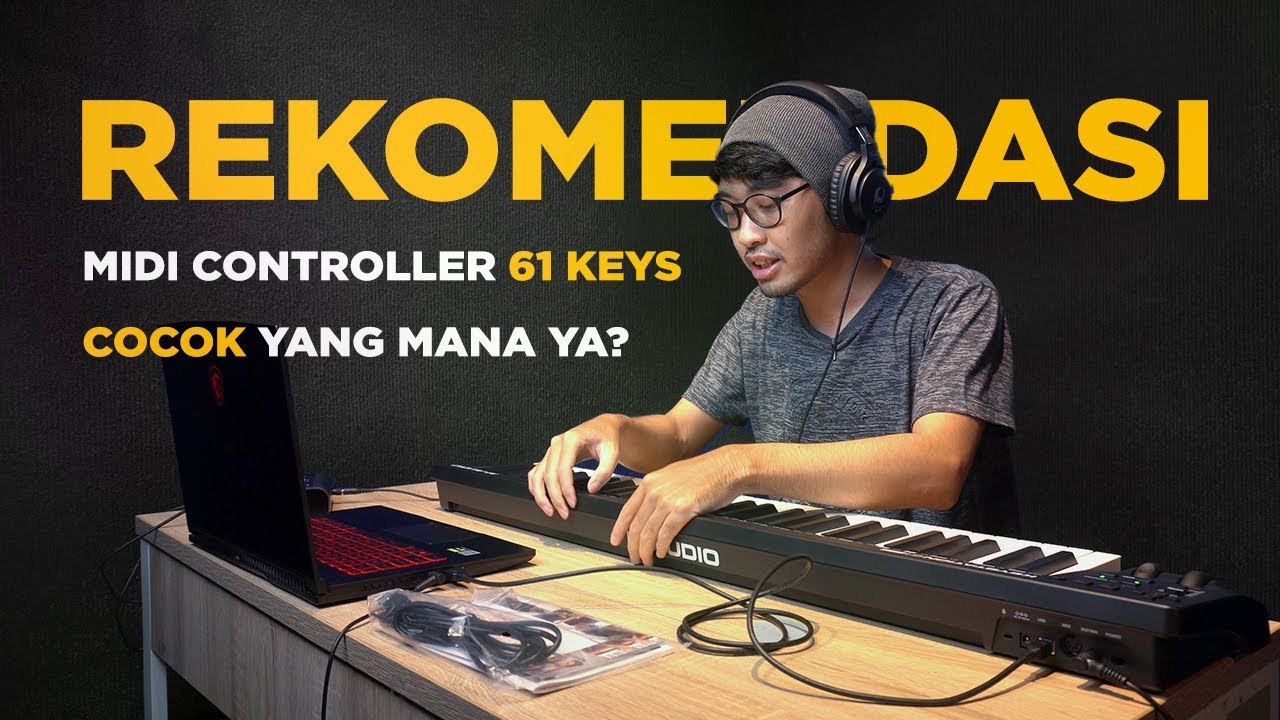 Rekomendasi Keyboard Midi Controller 61 Keys Tanpa Pads