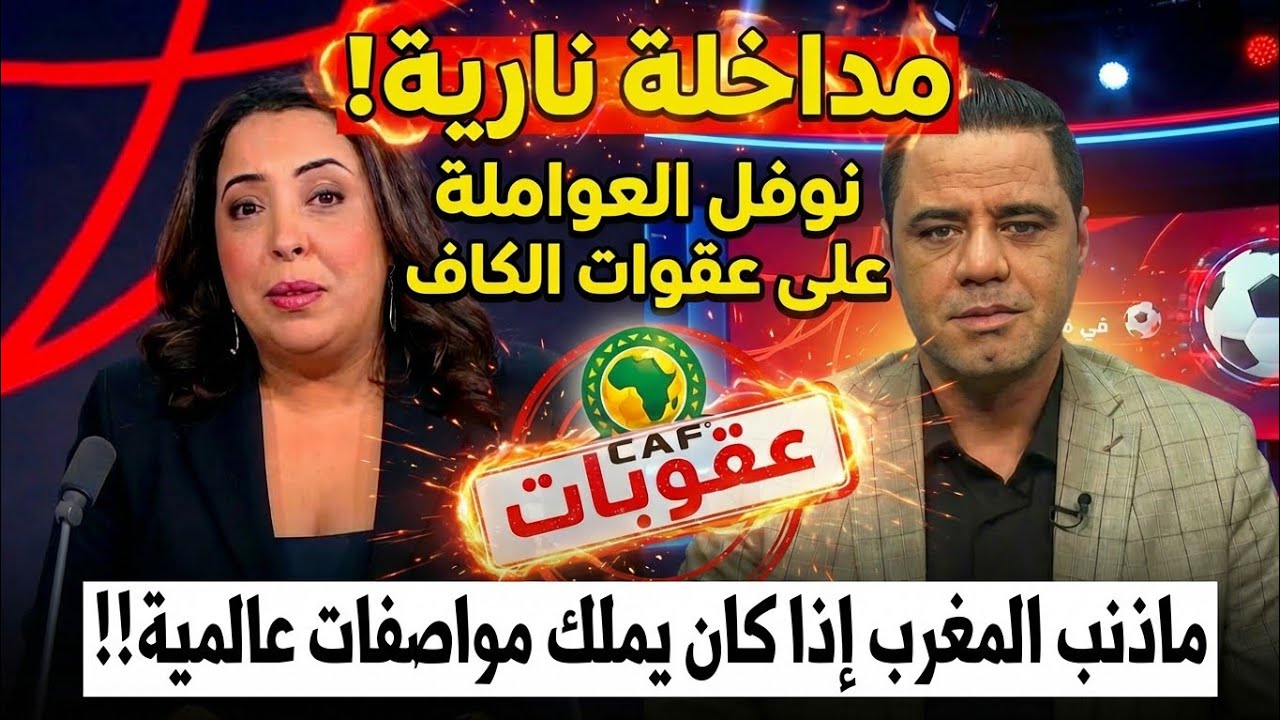 نوفل العواملة يحرج الكاف في حوار خاص على France 24 😮🔥