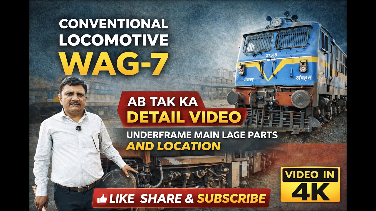 WAG-7 Locomotive Underframe Parts & Location | Complete Detail Video | Indian Railways