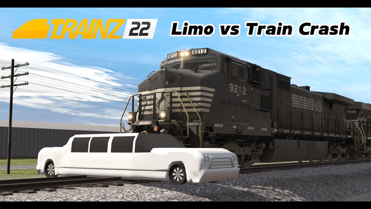 Trainz - Limo vs Train Crash