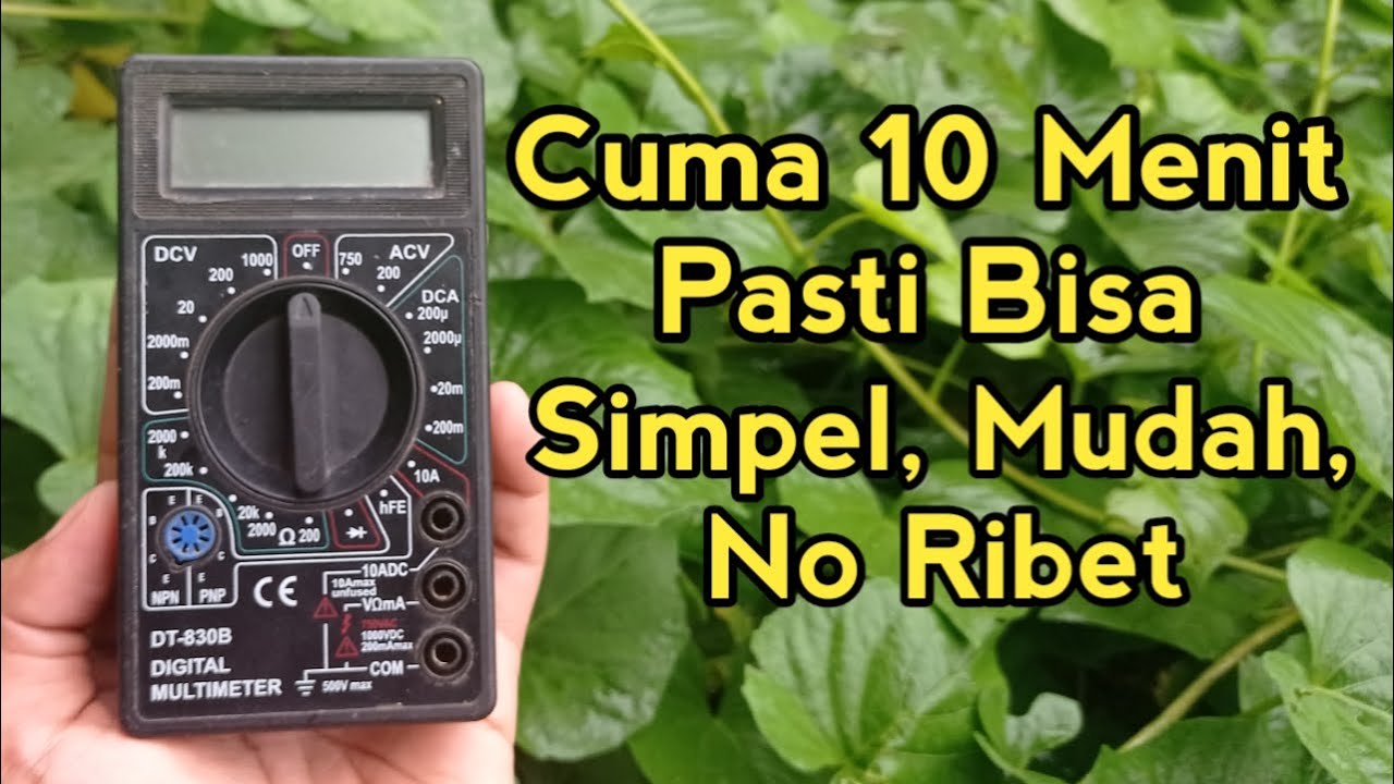 Cara Menggunakan Avometer Digital | Cara Menggunakan Multimeter Digital