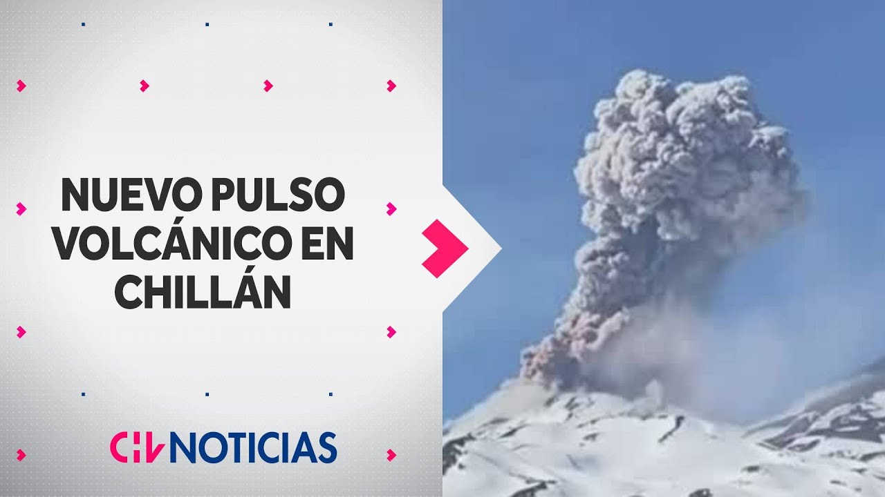 NUBE DE HUMO superó los 2 mil metros de altura: Nuevo pulso eruptivo en Volcán de Chillan