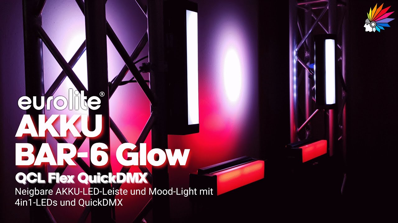 Tutorial Eurolite Akku Bar 6 Glow auf den Color Chief Patchen 4K