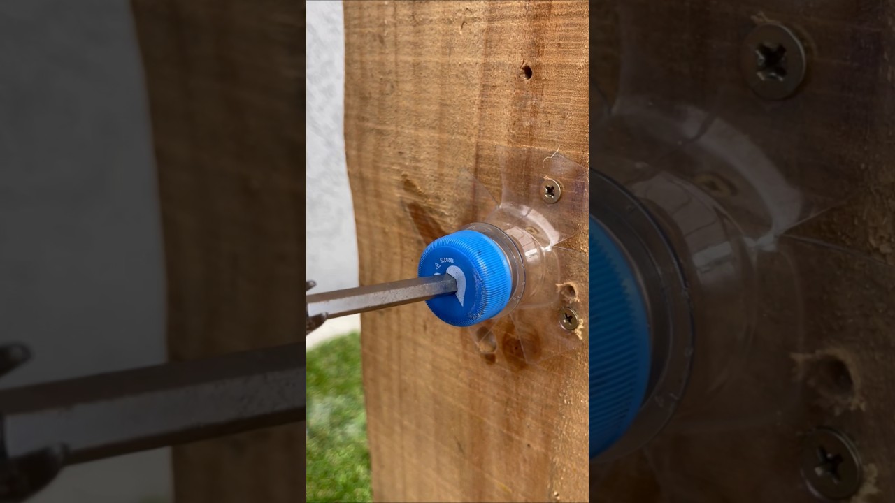 Wait... This Genius Made a Clothesline Using Just a Bottle! #DIY #Recycling #LifeHack