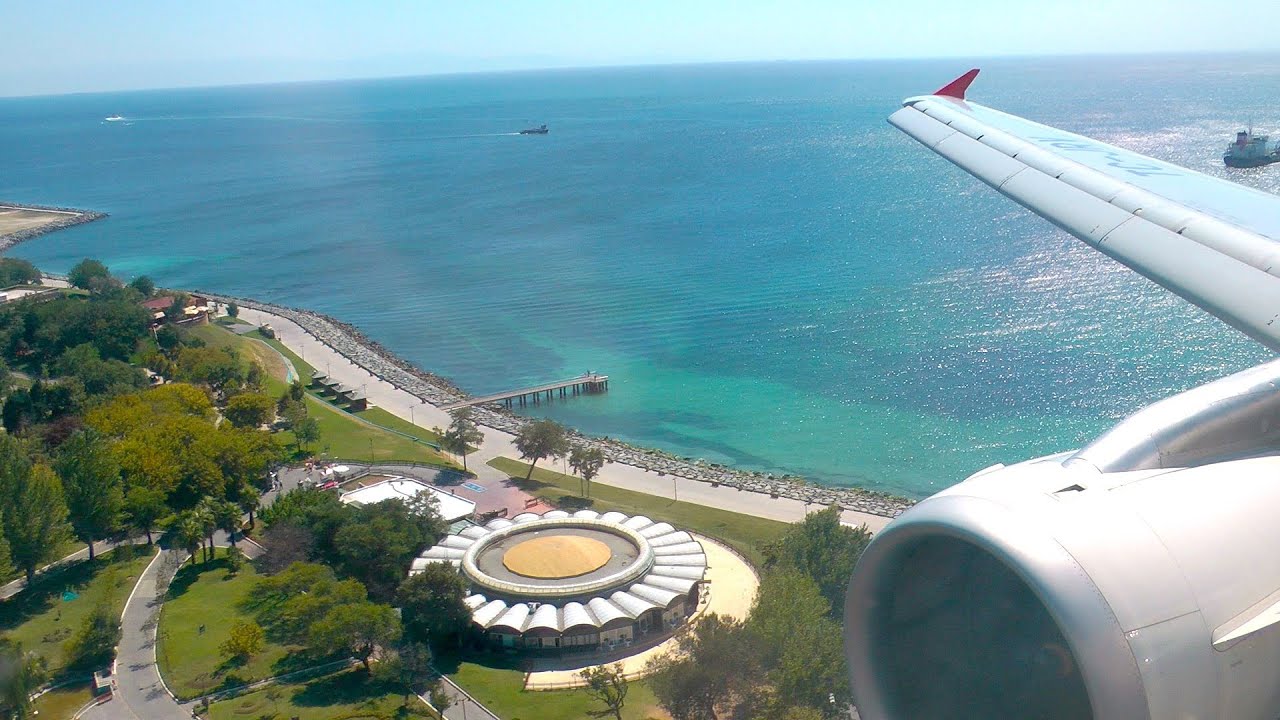 Nice Turkish A321 Summer Landing to Istanbul RW05 - THY A321 İstanbul Hoş bir Yaz İnişi 1080p