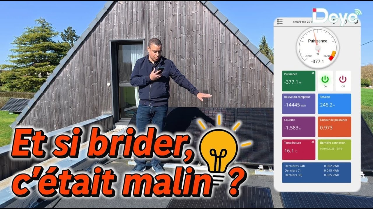 Test du micro-onduleur DEYE 1000W G4 : ombre, bridage, parallèle ! Il encaisse… ou pas ? 🤷‍♂️ #deye