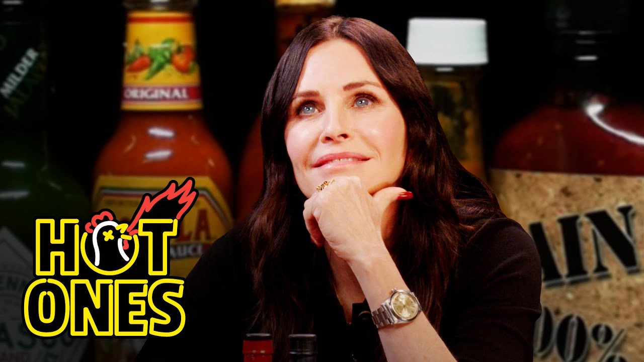 Courteney Cox Becomes Friends With Spicy Wings | Hot Ones