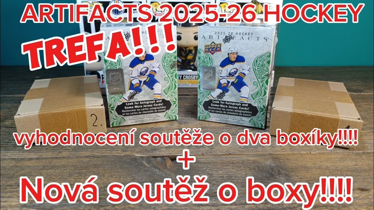 🔥NOVINKA ARTIFACTS 2025-26 HOCKEY,TREFA!!!🔥KDO VYHRÁL SOUTĚŽ???NOVÁ SOUTĚŽ PRO VÁS!☝️