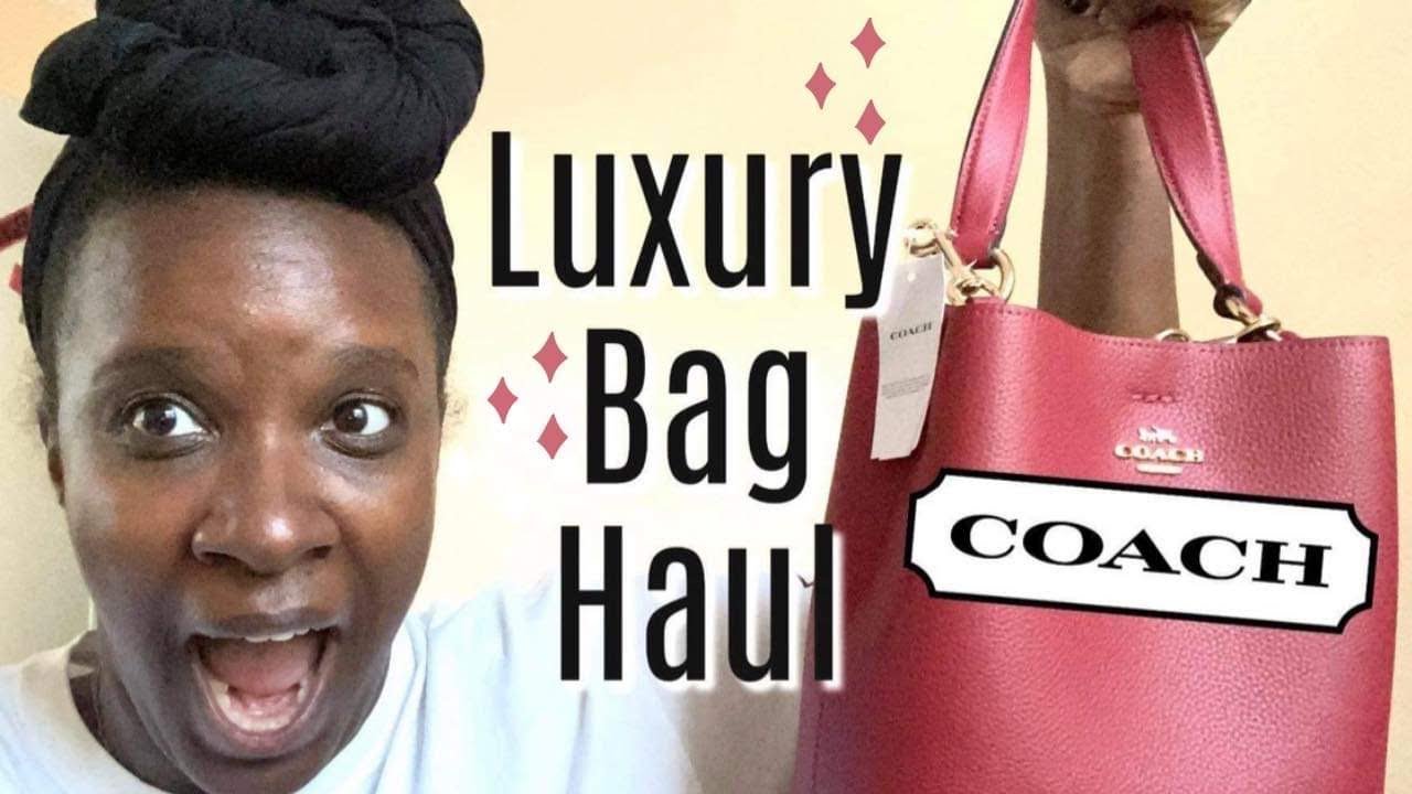 COACH Bag Haul | Red Bucket Bag | Black Saddle Bag Horse and Carriage | Luxury Bags