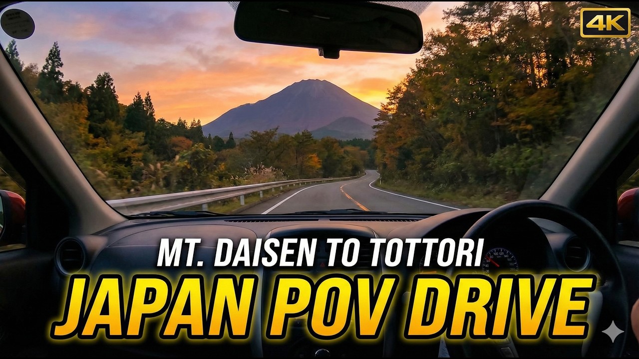 [4K] Japan POV Driving: Mt. Daisen to Tottori 🚗 | 2-Hour Scenic Road Trip