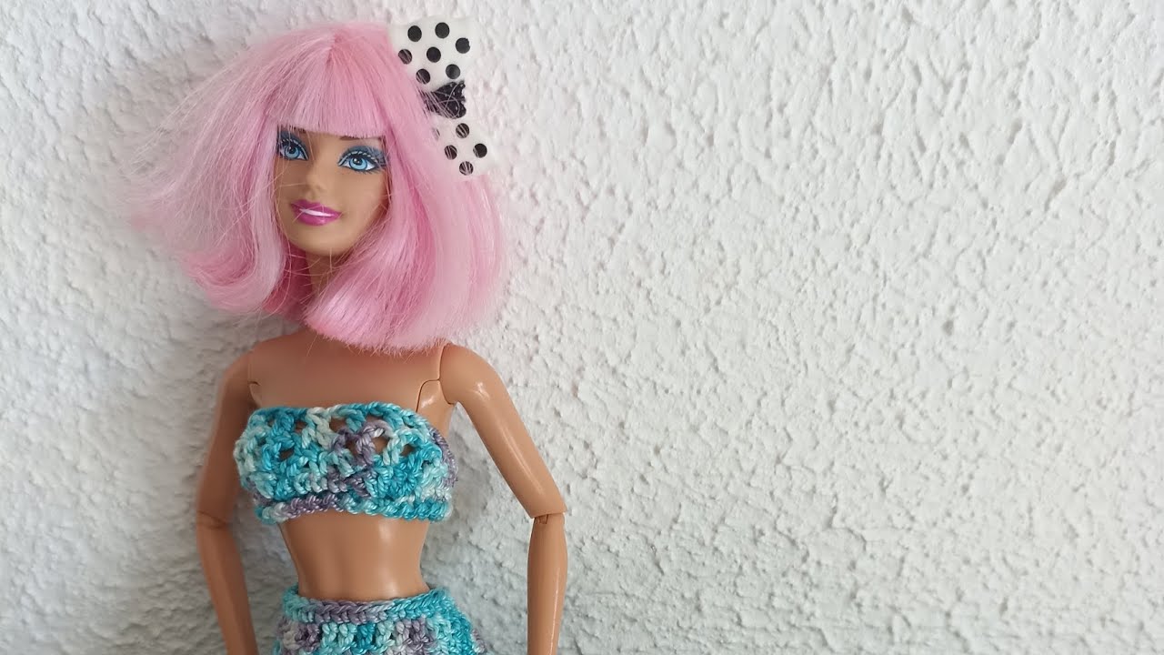 #tuto #barbie Jenna1 Sirène #crochet #doll #mermaid tail #muneca #sereia