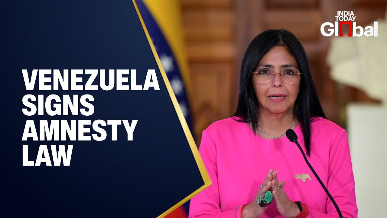 LIVE: Venezuela's Acting President Delcy Rodríguez Signs Amnesty Law in Caracas